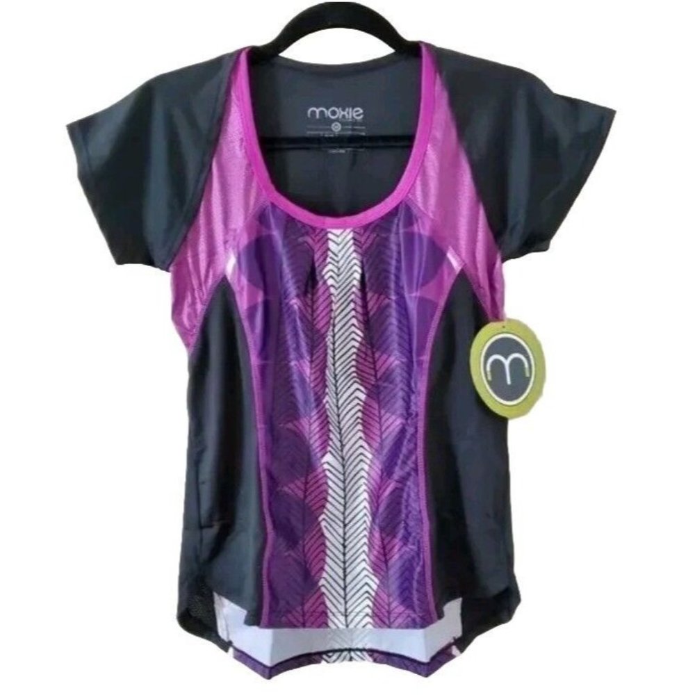 Moxie Cycling Wrap Tee Print Women's Medium Tee Jersey Race Size Medium $69